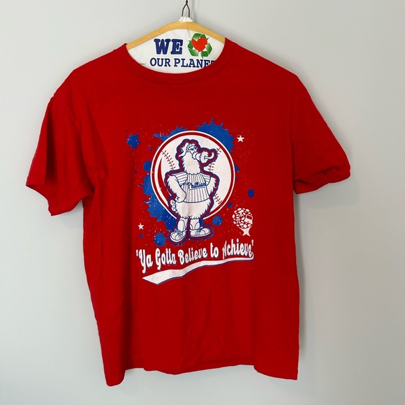 Phillies TShirt Philly Phanatic “you gotta believe to achieve” Youth XL - Picture 2 of 4
